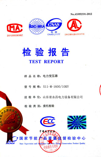 忻州电力变压器检测合格报告